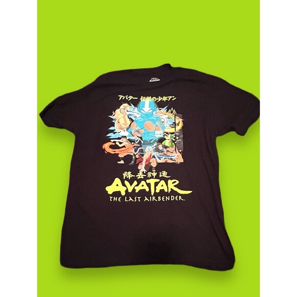 Avatar The Last Airbender Katara Black Anime Graphic T-Shirt Men's Large New NWT - Picture 1 of 8